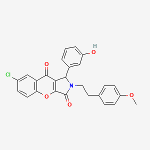 7-Chloro-1-(3-hydroxyphenyl)-2-[2-(4-methoxyphenyl)ethyl]-1,2-dihydrochromeno[2,3-c]pyrrole-3,9-dione - 