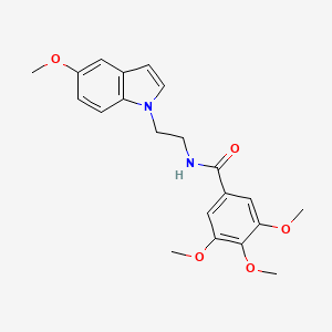 3,4,5-trimethoxy-N-[2-(5-methoxy-1H-indol-1-yl)ethyl]benzamide - 