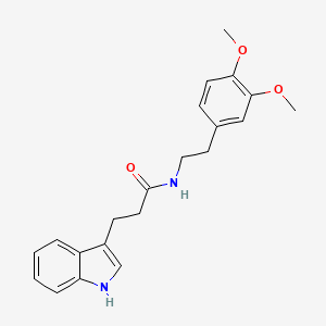 N-(3,4-dimethoxyphenethyl)-3-(1H-indol-3-yl)propanamide - 