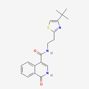 N-[2-(4-tert-butyl-1,3-thiazol-2-yl)ethyl]-1-oxo-1,2-dihydroisoquinoline-4-carboxamide - 