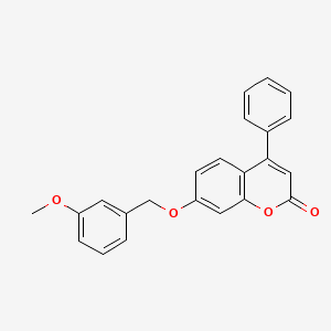 7-[(3-methoxybenzyl)oxy]-4-phenyl-2H-chromen-2-one - 