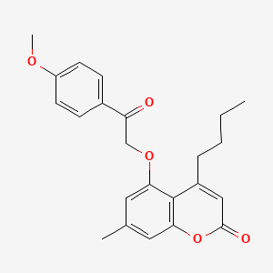 4-butyl-5-[2-(4-methoxyphenyl)-2-oxoethoxy]-7-methyl-2H-chromen-2-one - 