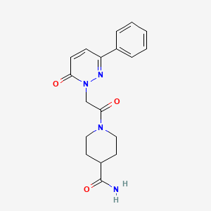 1-[(6-oxo-3-phenyl-1(6H)-pyridazinyl)acetyl]-4-piperidinecarboxamide - 