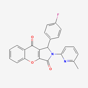 1-(4-Fluorophenyl)-2-(6-methylpyridin-2-yl)-1,2-dihydrochromeno[2,3-c]pyrrole-3,9-dione - 