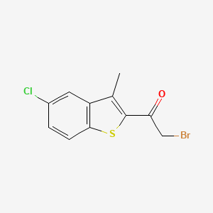 2-Bromo-1-(5-chloro-3-methylbenzo[b]thiophen-2-yl)ethan-1-one - 175203-97-1