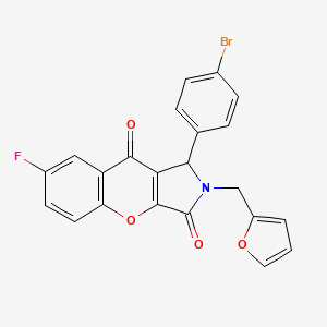 1-(4-Bromophenyl)-7-fluoro-2-(furan-2-ylmethyl)-1,2-dihydrochromeno[2,3-c]pyrrole-3,9-dione - 