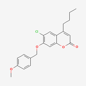 4-butyl-6-chloro-7-[(4-methoxybenzyl)oxy]-2H-chromen-2-one - 