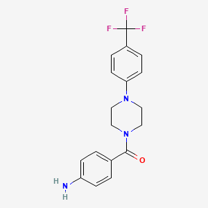 (4-Aminophenyl){4-[4-(trifluoromethyl)phenyl]-piperazino}methanone - 885949-76-8