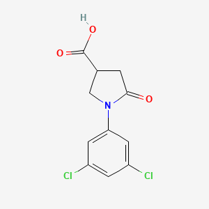 1-(3,5-Dichlorophenyl)-5-oxopyrrolidine-3-carboxylic acid - 91064-26-5