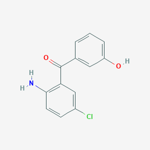 (2-Amino-5-chlorophenyl)(3-hydroxyphenyl)methanone - 62492-58-4