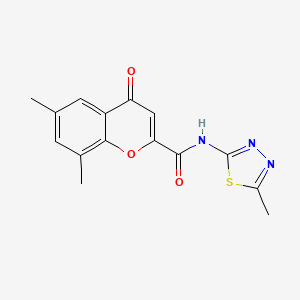 6,8-dimethyl-N-(5-methyl-1,3,4-thiadiazol-2-yl)-4-oxo-4H-chromene-2-carboxamide - 