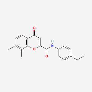 N-(4-ethylphenyl)-7,8-dimethyl-4-oxo-4H-chromene-2-carboxamide - 