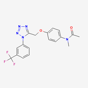 N-methyl-N-[4-({1-[3-(trifluoromethyl)phenyl]-1H-tetrazol-5-yl}methoxy)phenyl]acetamide - 