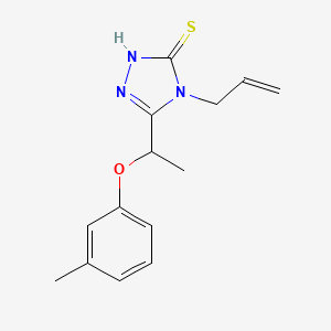 4-allyl-5-[1-(3-methylphenoxy)ethyl]-4H-1,2,4-triazole-3-thiol - 667413-68-5