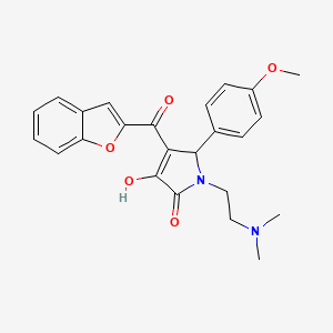 4-(1-benzofuran-2-ylcarbonyl)-1-[2-(dimethylamino)ethyl]-3-hydroxy-5-(4-methoxyphenyl)-1,5-dihydro-2H-pyrrol-2-one - 