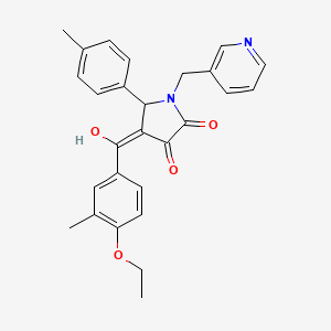 4-(4-ethoxy-3-methylbenzoyl)-3-hydroxy-5-(4-methylphenyl)-1-[(pyridin-3-yl)methyl]-2,5-dihydro-1H-pyrrol-2-one - 