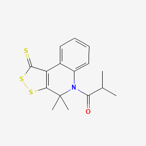 1-(4,4-dimethyl-1-thioxo-1,4-dihydro-5H-[1,2]dithiolo[3,4-c]quinolin-5-yl)-2-methylpropan-1-one - 