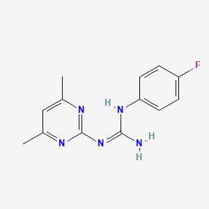 N-(4,6-dimethyl-2-pyrimidinyl)-N'-(4-fluorophenyl)guanidine - 