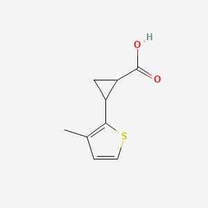 2-(3-Methylthiophen-2-yl)cyclopropane-1-carboxylic acid - 