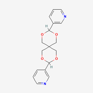 3-[9-(Pyridin-3-yl)-2,4,8,10-tetraoxaspiro[5.5]undecan-3-yl]pyridine - 59426-31-2