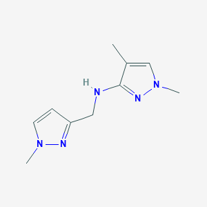 1,4-dimethyl-N-[(1-methyl-1H-pyrazol-3-yl)methyl]-1H-pyrazol-3-amine - 