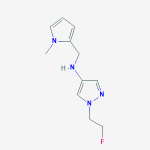 1-(2-fluoroethyl)-N-[(1-methyl-1H-pyrrol-2-yl)methyl]-1H-pyrazol-4-amine - 