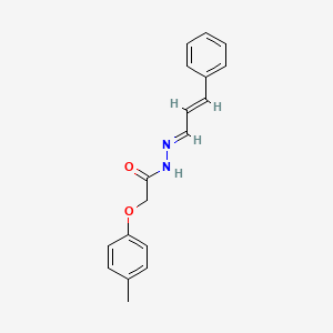2-(4-Methylphenoxy)-N'-(3-phenyl-2-propenylidene)acetohydrazide - 308134-57-8