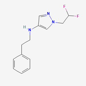 1-(2,2-difluoroethyl)-N-(2-phenylethyl)-1H-pyrazol-4-amine - 