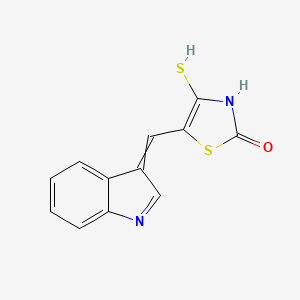 (5Z)-5-[(1H-indol-3-yl)methylidene]-4-sulfanylidene-1,3-thiazolidin-2-one - 