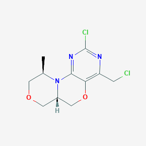 (6aS,10R)-2-Chloro-4-(chloromethyl)-10-methyl-6a,7,9,10-tetrahydro-6H-[1,4]oxazino[4,3-d]pyrimido[5,4-b][1,4]oxazine - 
