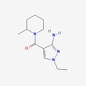 1-ethyl-4-(2-methylpiperidine-1-carbonyl)-1H-pyrazol-3-amine - 