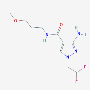 3-Amino-1-(2,2-difluoroethyl)-N-(3-methoxypropyl)-1H-pyrazole-4-carboxamide - 