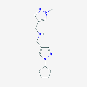 [(1-cyclopentyl-1H-pyrazol-4-yl)methyl][(1-methyl-1H-pyrazol-4-yl)methyl]amine - 