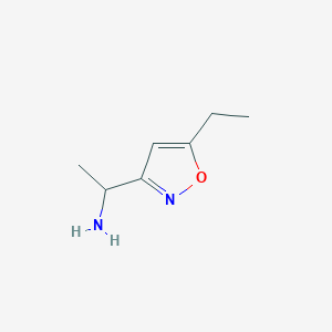 1-(5-Ethyl-1,2-oxazol-3-yl)ethanamine - 