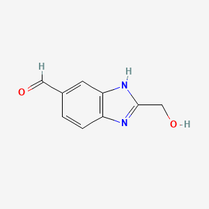 2-(hydroxymethyl)-1H-benzo[d]imidazole-5-carbaldehyde - 
