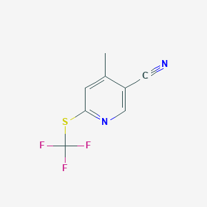 4-Methyl-6-(trifluoromethylthio) nicotinonitrile - 
