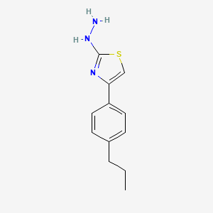 2-Hydrazinyl-4-(4-propylphenyl)thiazole - 