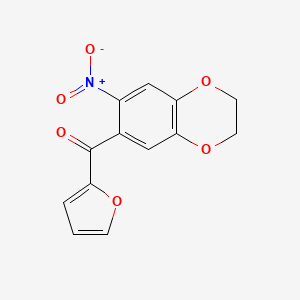 Furan-2-yl(7-nitro-2,3-dihydrobenzo[b][1,4]dioxin-6-yl)methanone - 