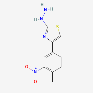 2-Hydrazinyl-4-(4-methyl-3-nitrophenyl)thiazole - 