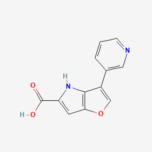 3-(pyridin-3-yl)-4H-furo[3,2-b]pyrrole-5-carboxylic acid - 