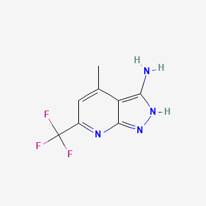 4-methyl-6-(trifluoromethyl)-1H-pyrazolo[3,4-b]pyridin-3-amine - 832740-69-9