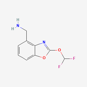 (2-(Difluoromethoxy)benzo[d]oxazol-4-yl)methanamine - 