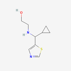 2-((Cyclopropyl(thiazol-5-yl)methyl)amino)ethanol - 