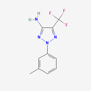 2-(m-Tolyl)-5-(trifluoromethyl)-2H-1,2,3-triazol-4-amine - 