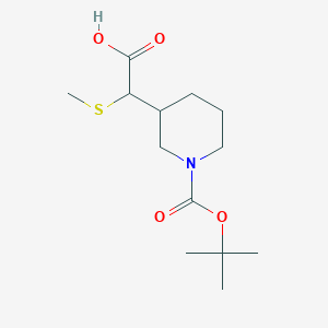 2-(1-(tert-Butoxycarbonyl)piperidin-3-yl)-2-(methylthio)acetic acid - 