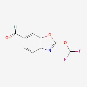 2-(Difluoromethoxy)benzo[d]oxazole-6-carboxaldehyde - 