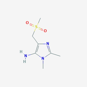 1,2-Dimethyl-4-((methylsulfonyl)methyl)-1H-imidazol-5-amine - 