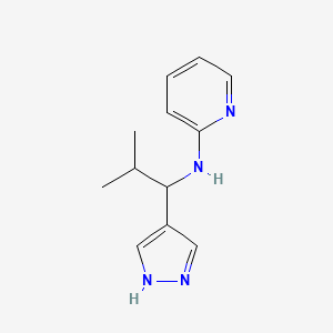 N-(2-Methyl-1-(1H-pyrazol-4-yl)propyl)pyridin-2-amine - 