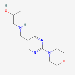 1-(((2-Morpholinopyrimidin-5-yl)methyl)amino)propan-2-ol - 