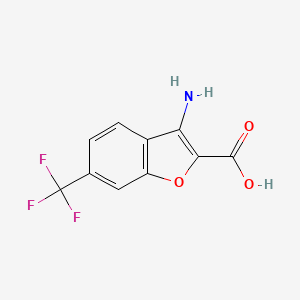 3-Amino-6-(trifluoromethyl)benzofuran-2-carboxylic acid - 